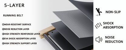 Real Wood Walking Pad - Quiet Portable Treadmill with Remote - LED/LCD Display