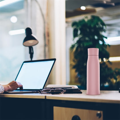 Self-Cleaning and Insulated Stainless Steel Water Bottle with UV Water Sanitizer - With Temperature Display