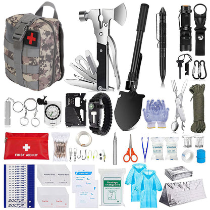 125Pcs Survival Kit - Professional Emergency Survival First Aid Kit, Supplies, Multi-tools