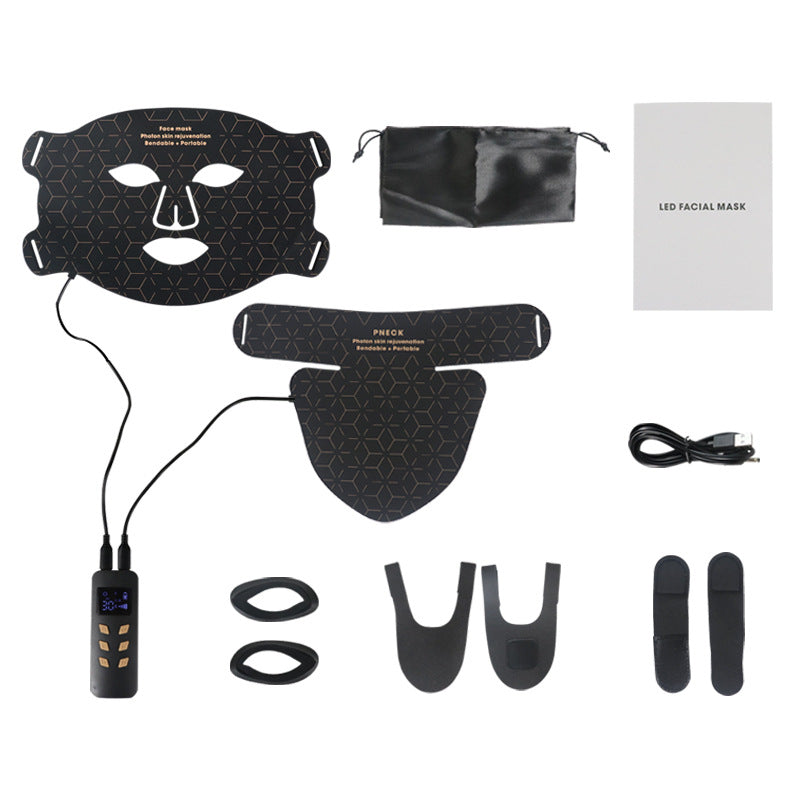 Near-Infrared LED Face Light Mask - 460nm, 590nm, 630nm, 850nm Spectrum Light