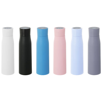 Self-Cleaning and Insulated Stainless Steel Water Bottle with UV Water Sanitizer - With Temperature Display